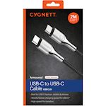 Cygnett Armoured Braided USB-C - USB-C Cable 2 meter Black
