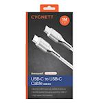 Cygnett Armoured Braided USB-C - USB-C Cable 1 meter White