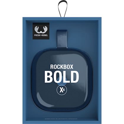 Fresh n Rebel Dividino Wireless Blue speaker Bluetooth | BOLD - - Rockbox Xs Steel